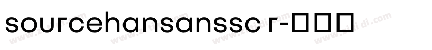 sourcehansanssc r字体转换
